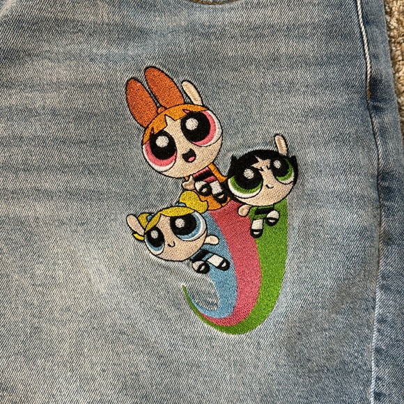 Powerpuff girls denim shorts US18 NWT - Picture 2 of 4